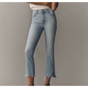 Mother Insider Crop Step Fray Jeans in Limited Edition Wash Size 26